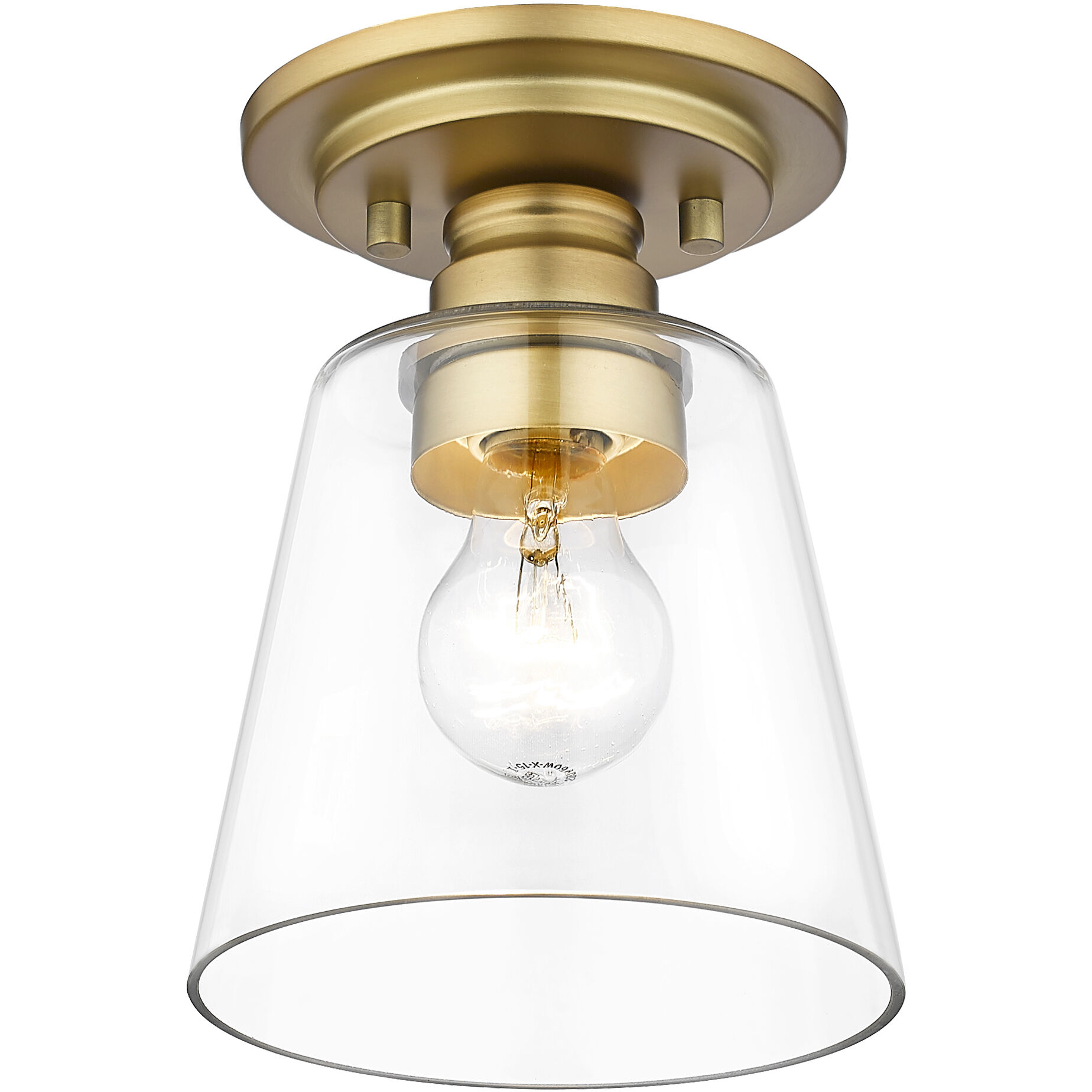 Annora 1 Light 7 inch Olde Brass Flush Mount Ceiling Light