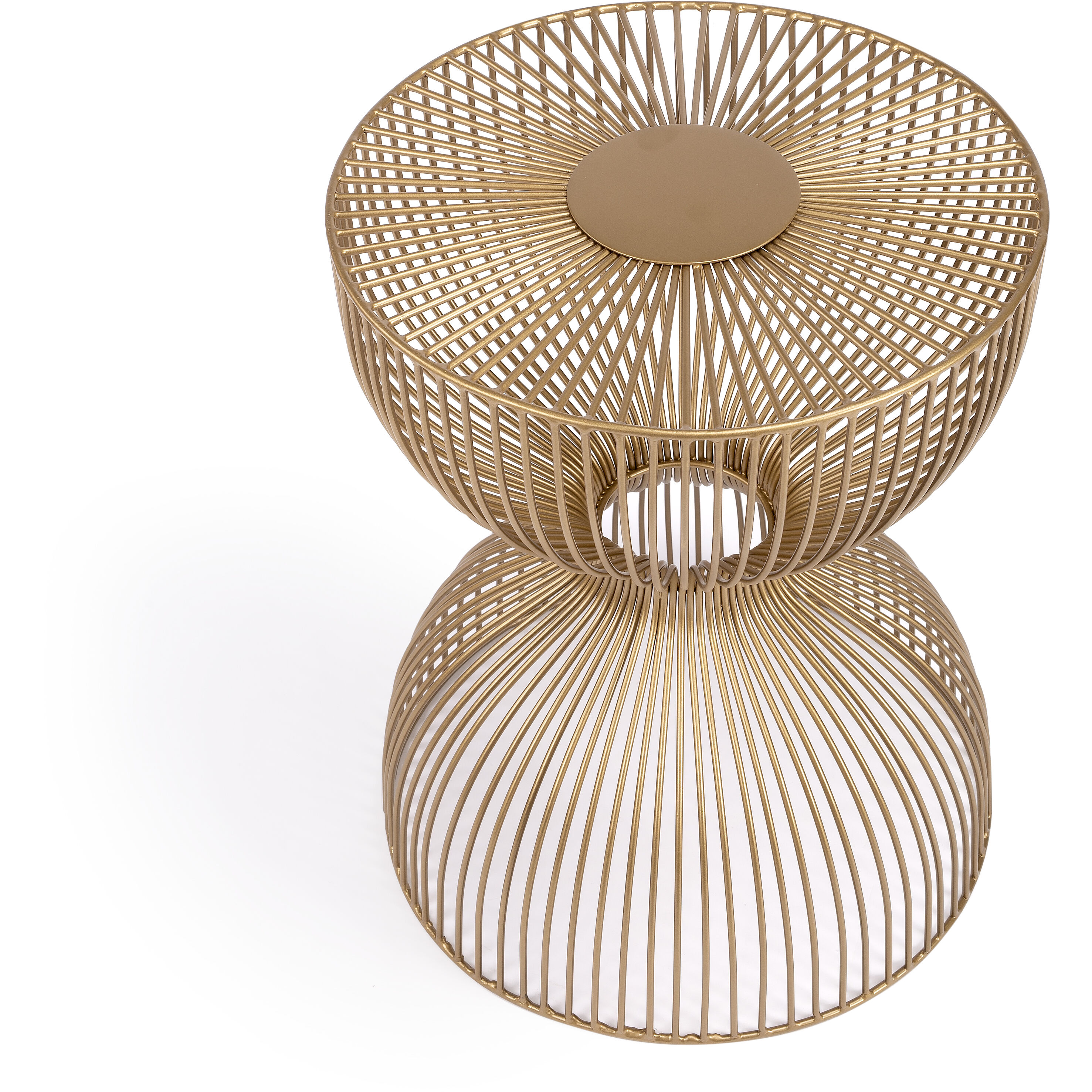 Nicholas Gold Metal End or Side Table