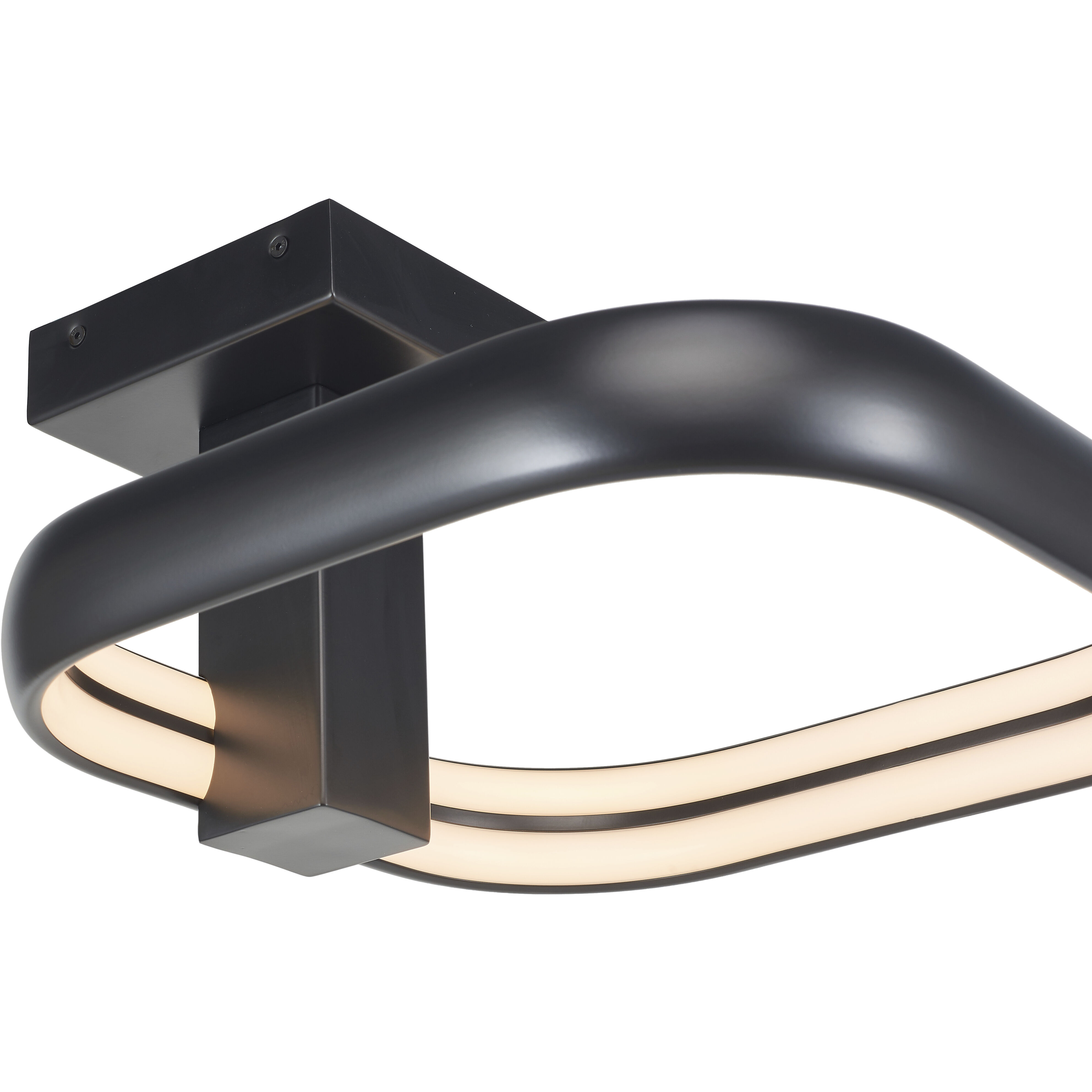 Rave LED 20 inch Matte Black Flush Mount Ceiling Light