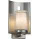 Clouds LED 12.75 inch Brushed Nickel Outdoor Wall Sconce in 700 Lm LED