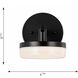 Sean Lavin Khan LED 4.88 inch Aged Iron Sconce Wall Light