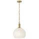 Rivi 1 Light 13 inch Lacquered Brass Pendant Ceiling Light
