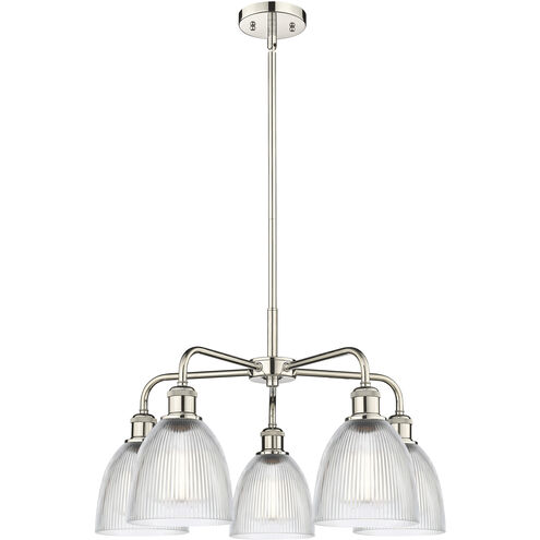 Castile 5 Light 24 inch Polished Nickel Chandelier Ceiling Light in Clear