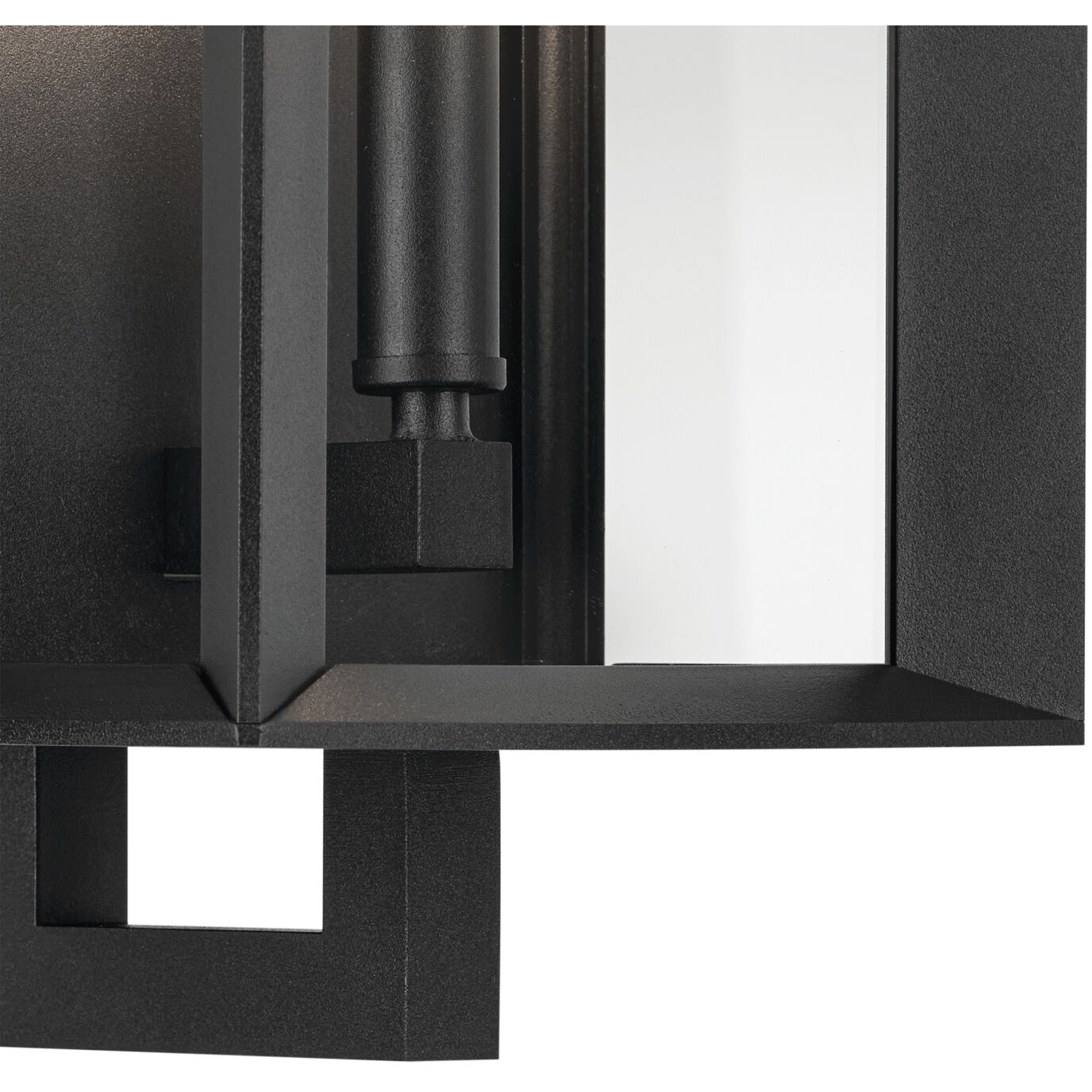 Kroft 1 Light 14 inch Black Textured Outdoor Wall, Small