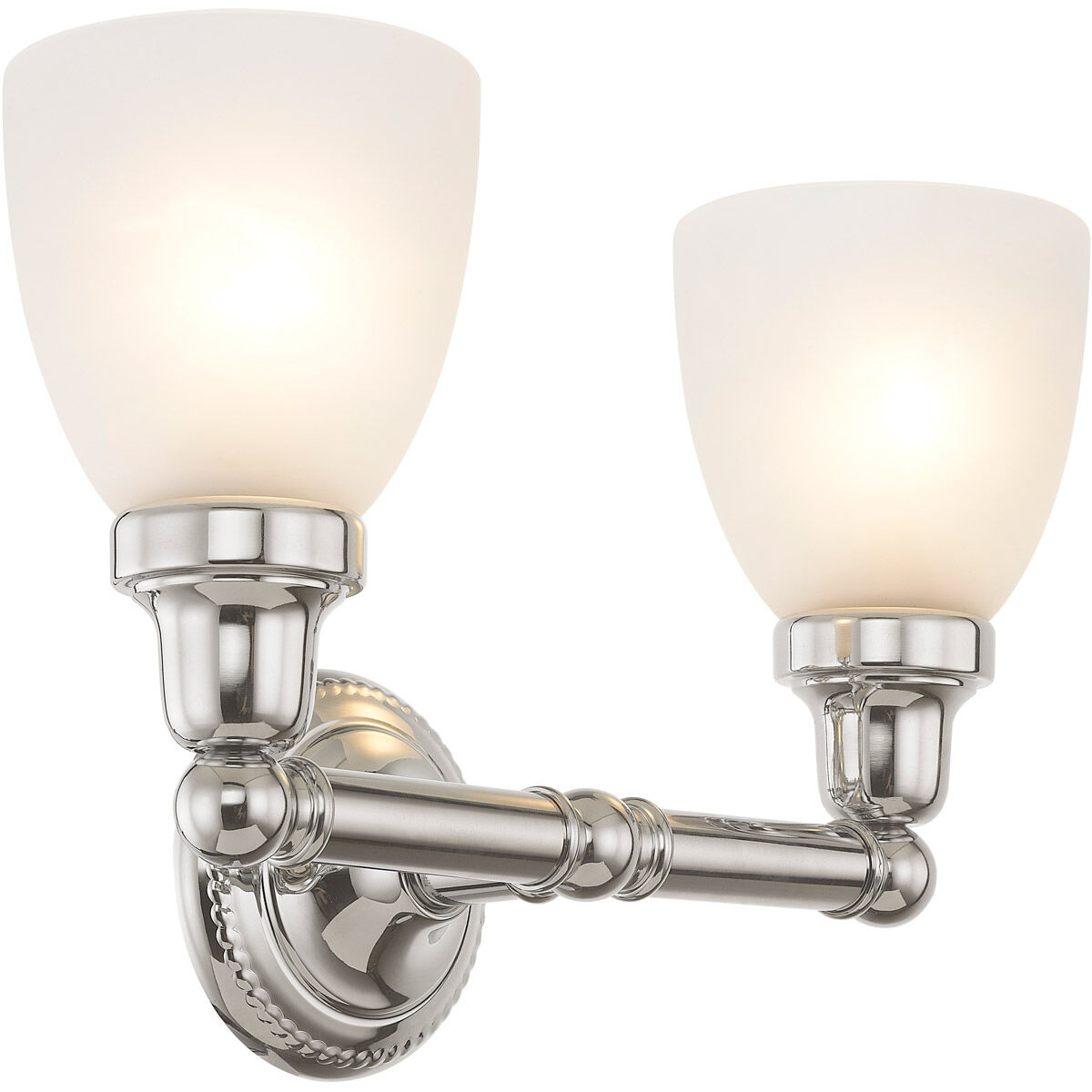 Classic 2 Light 16 inch Polished Chrome Bath Vanity Wall Light