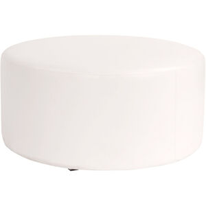 Universal Avanti White Round Ottoman Replacement Slipcover, Ottoman Not Included