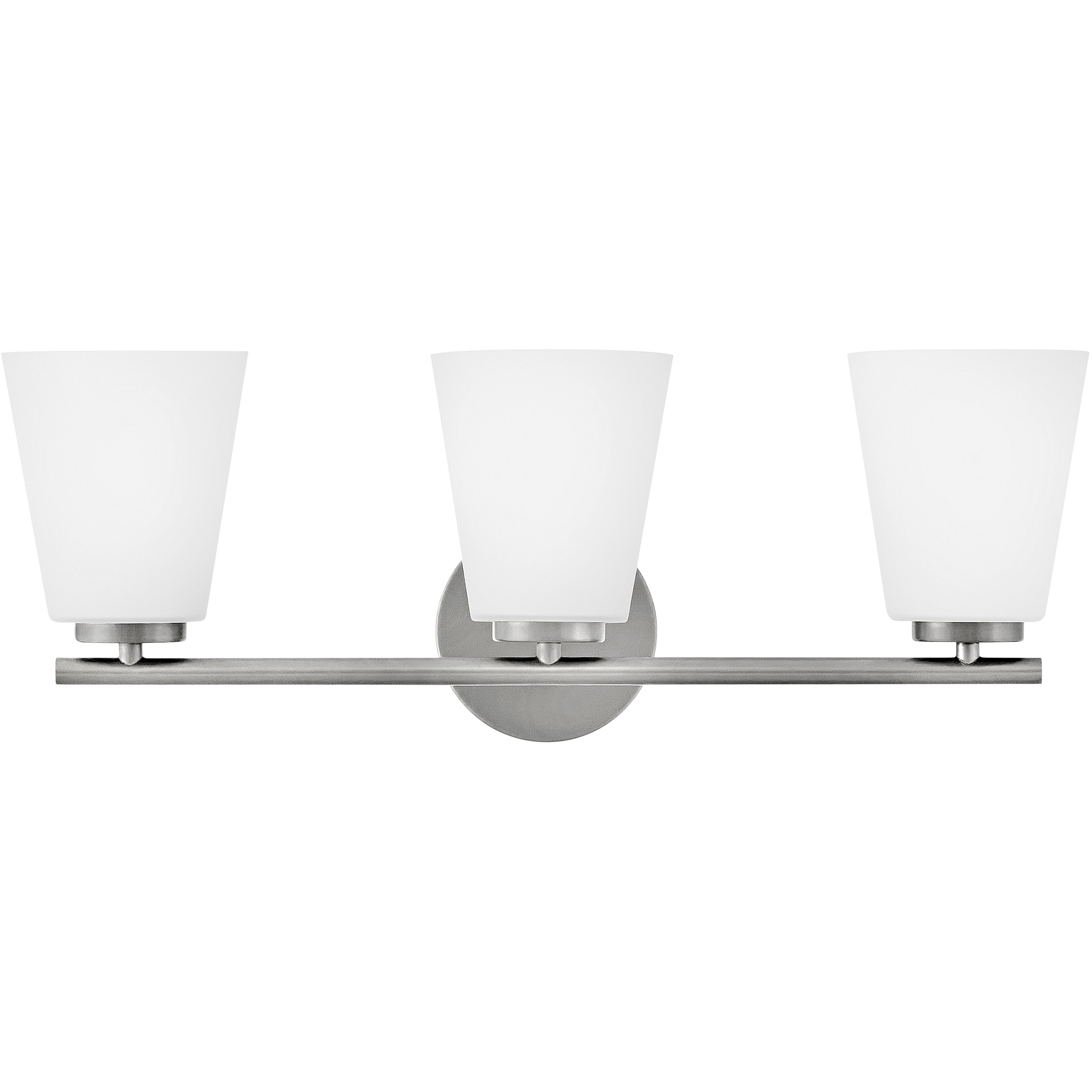 Bri 3 Light 24 inch Brushed Nickel Bath Light Wall Light
