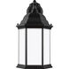 Sevier 1 Light 18.75 inch Black Outdoor Wall Lantern, Large