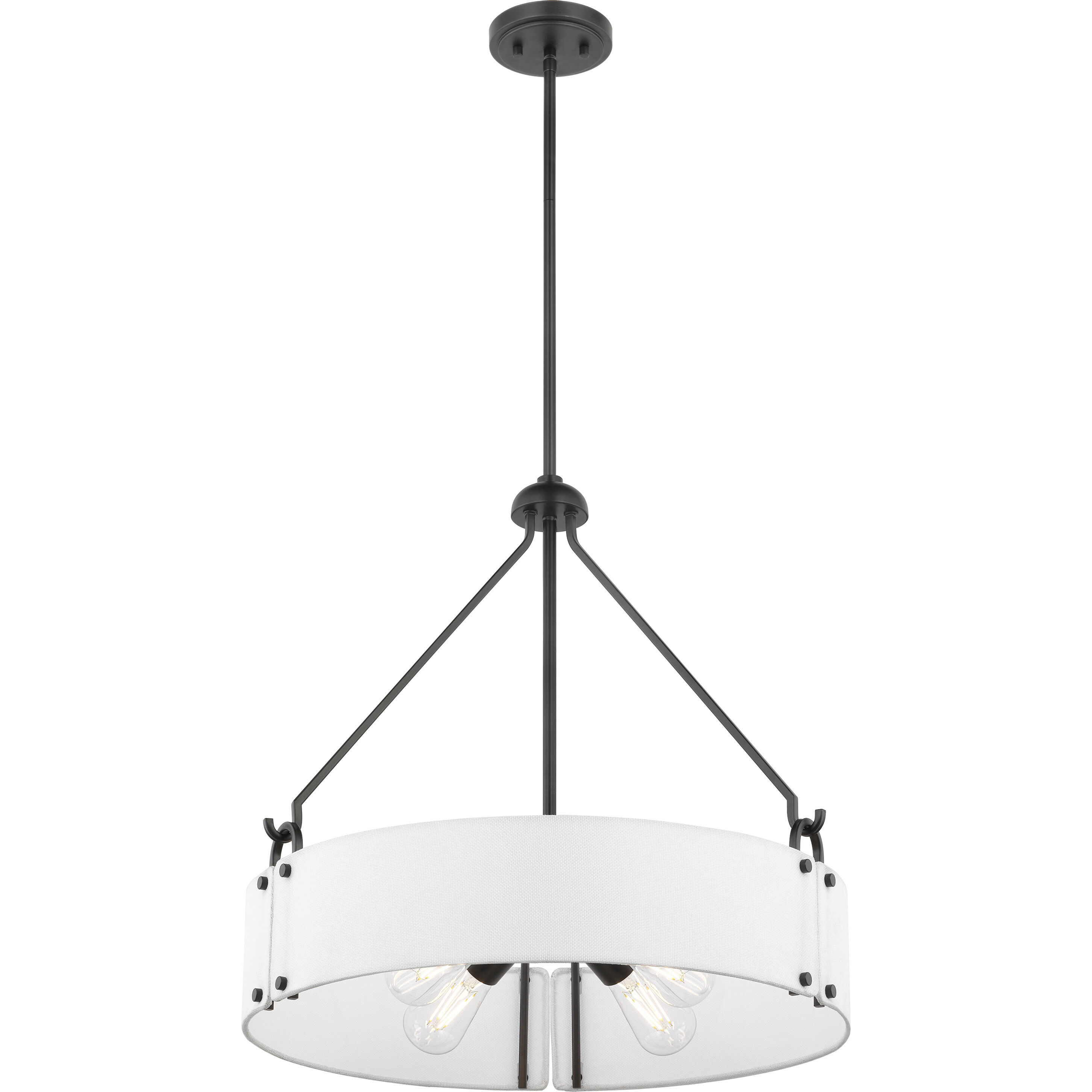 Halter 4 Light 22.63 inch Matte Black Pendant Ceiling Light