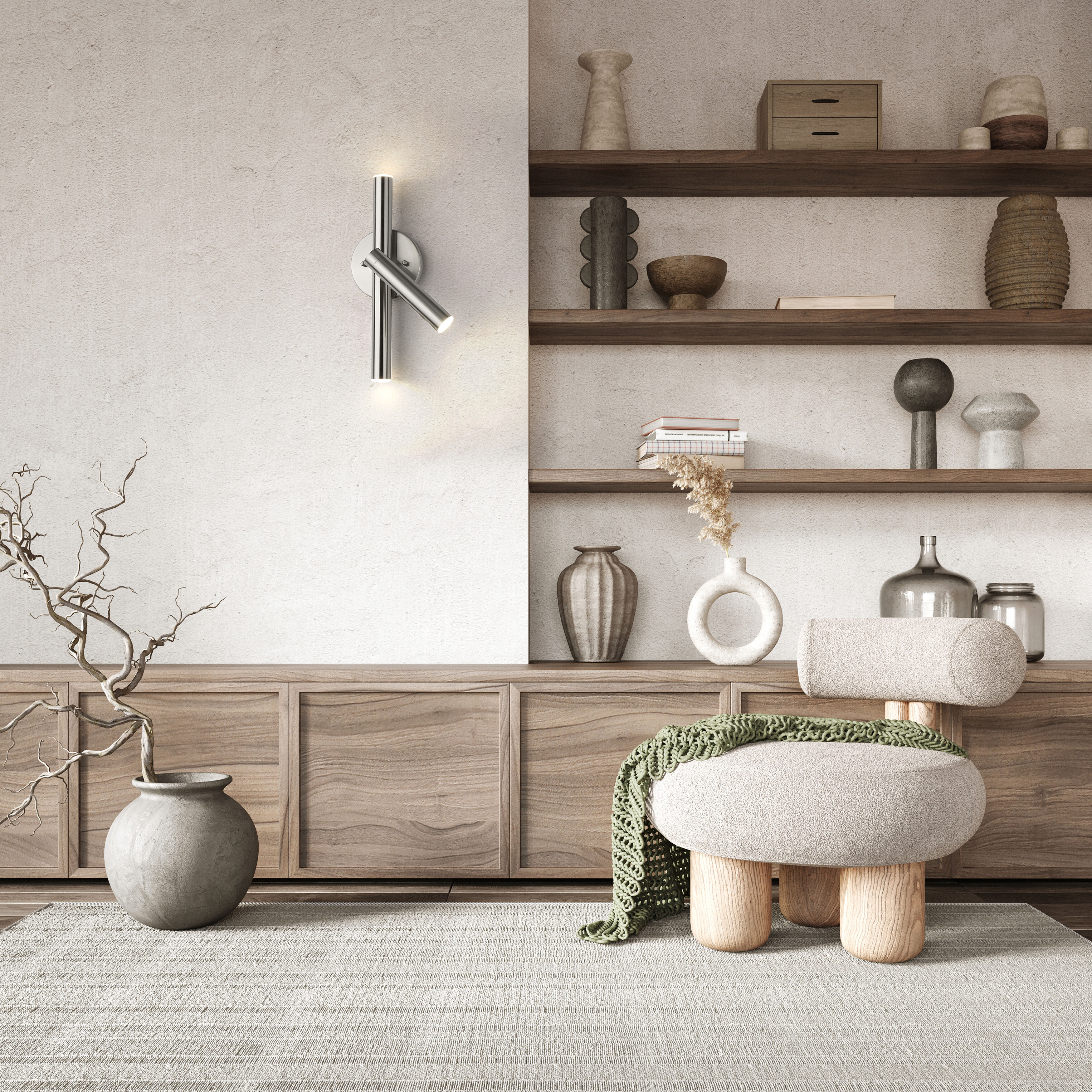 Forest LED 4.75 inch Brushed Nickel Wall Sconce Wall Light