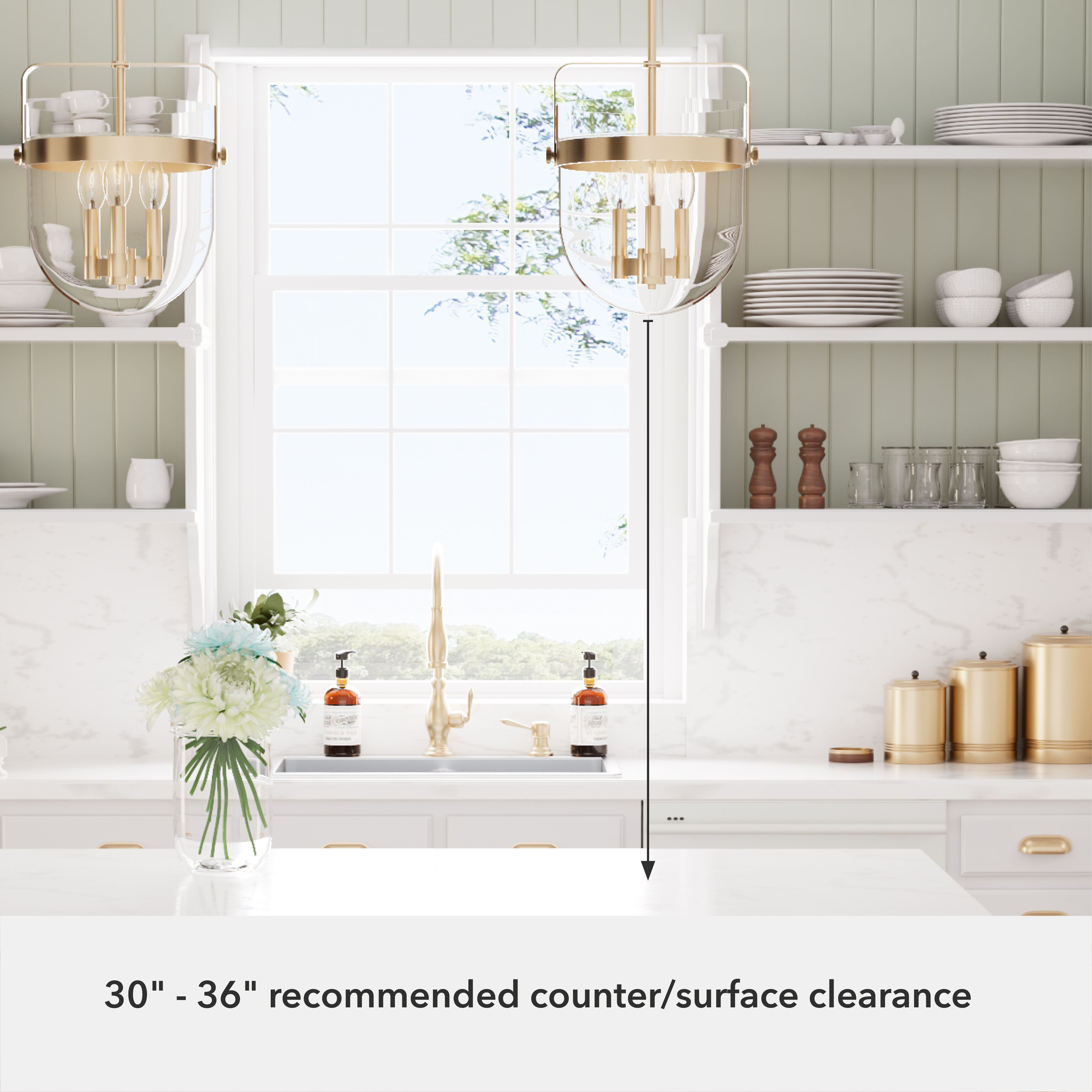 Karloff 3 Light 11.75 inch Alturas Gold Pendant Ceiling Light