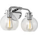 Sean Lavin Clara 2 Light 14.75 inch Chrome Vanity Light Wall Light