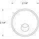 Sparta Tilt LED 2 inch Stainless Steel Landscape Wall Light, Round