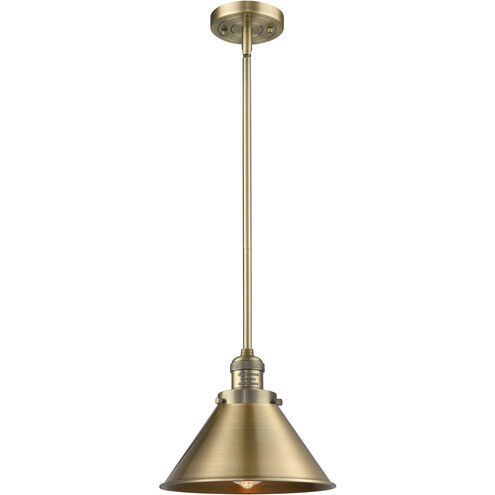 Franklin Restoration Briarcliff LED 10 inch Brushed Brass Mini Pendant Ceiling Light, Franklin Restoration
