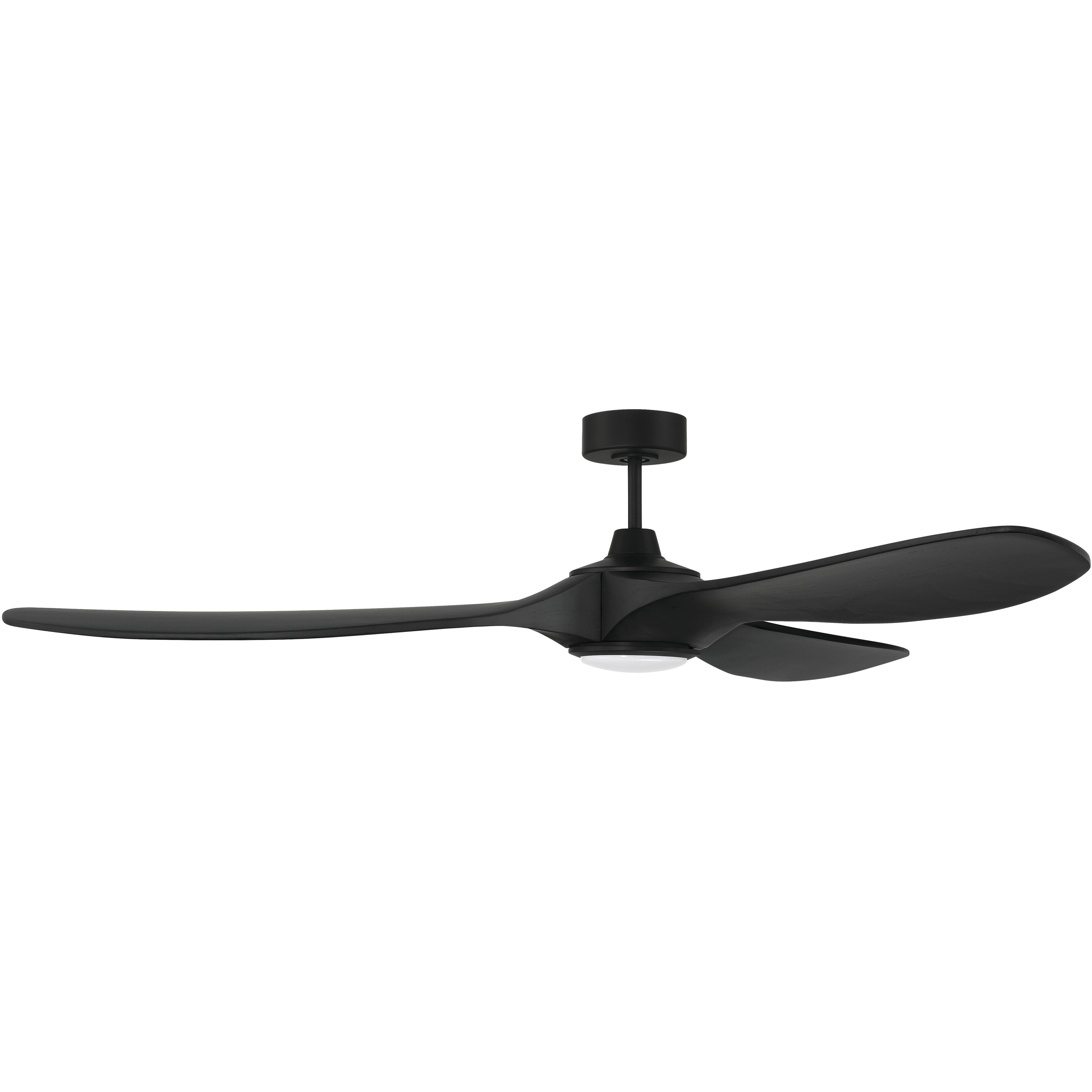 Envy 72 inch Flat Black Indoor/Outdoor Ceiling Fan, No WiFi
