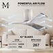 Atlas Irene-3H 42 inch Barnwood with Barnwood Tone Blades Ceiling Mount Paddle Fan in Barn Wood, Flush Mounted