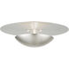 Ventura 2 Light 15 inch Brushed Nickel Semi-Flush/Wall Sconce Ceiling Light, Large