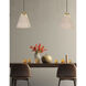 Shenandoah 1 Light 13 inch Aged Brass Single Drop Pendant Ceiling Light
