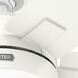 Anisten 44 inch Fresh White with Fresh White/Light Oak Blades Ceiling Fan