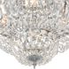 Waltham 4 Light 18 inch Polished Chrome Flush Ceiling Light in Clear Hand Cut