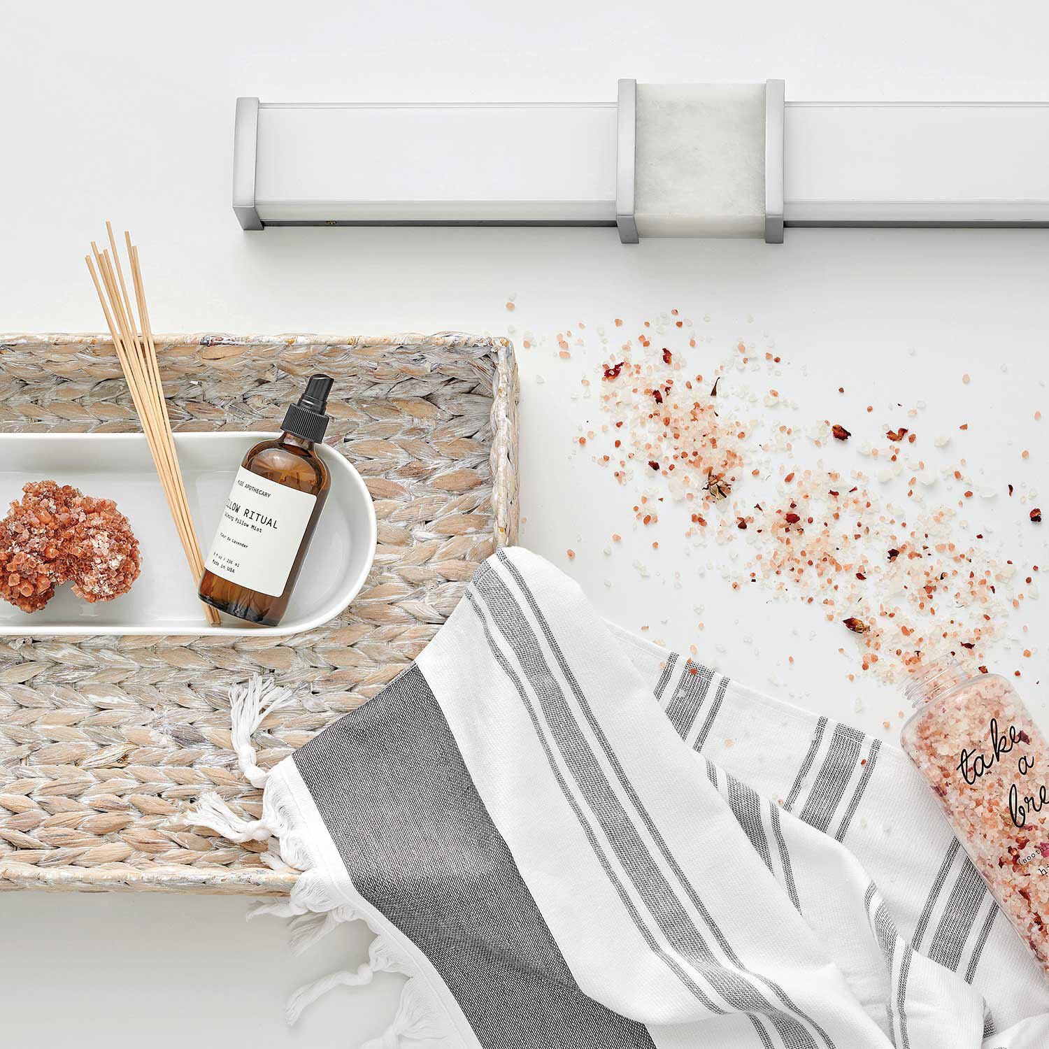 Pietra LED 25 inch Chrome Vanity Light Wall Light, Vertical