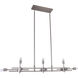 Canada 11 Light 9 inch Shiny Nickel Chandelier Ceiling Light