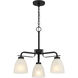 Kaitlen 3 Light 20 inch Coal Semi Flush / Chandelier Ceiling Light