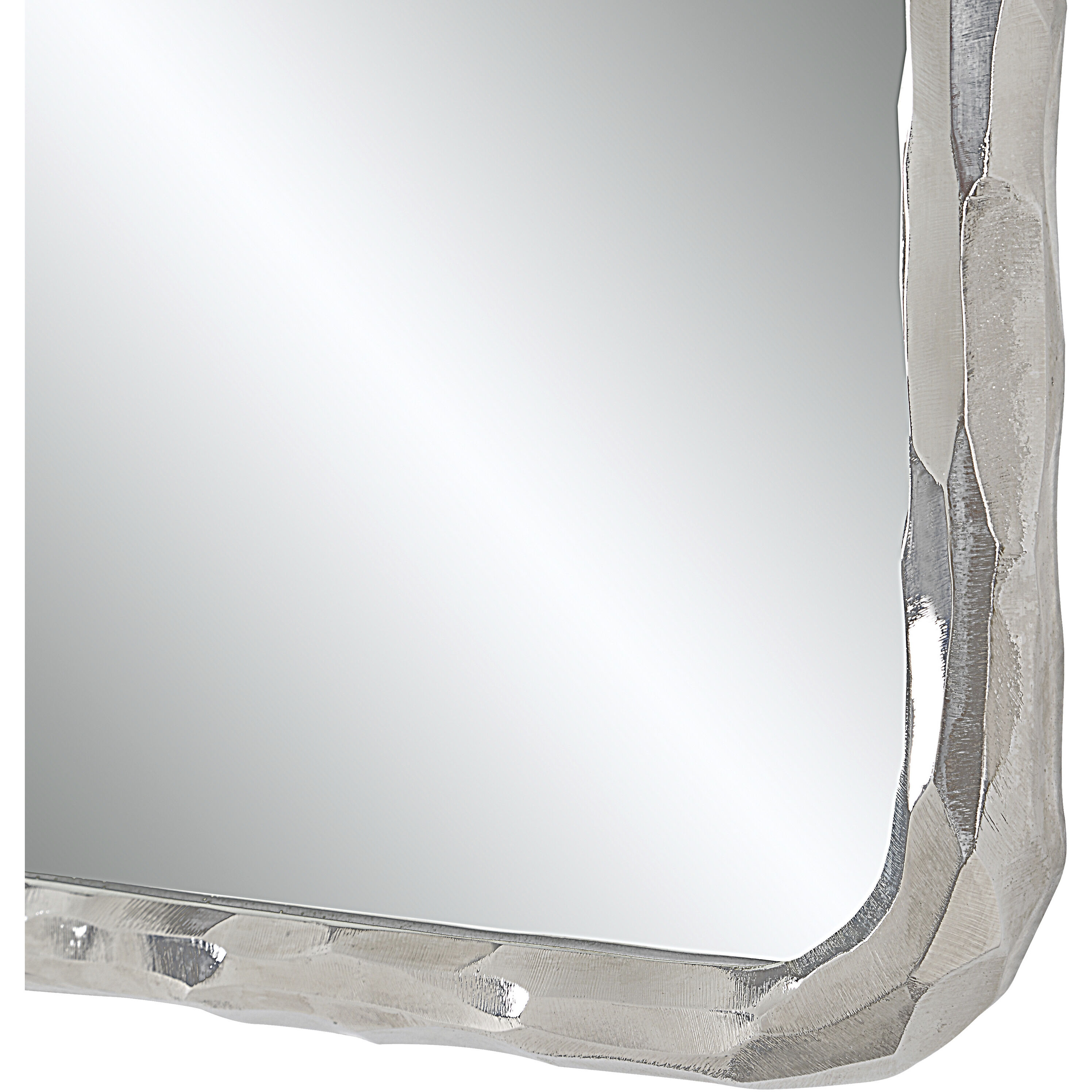 Pollonia 36 X 24 inch Polished Nickel Wall Mirror