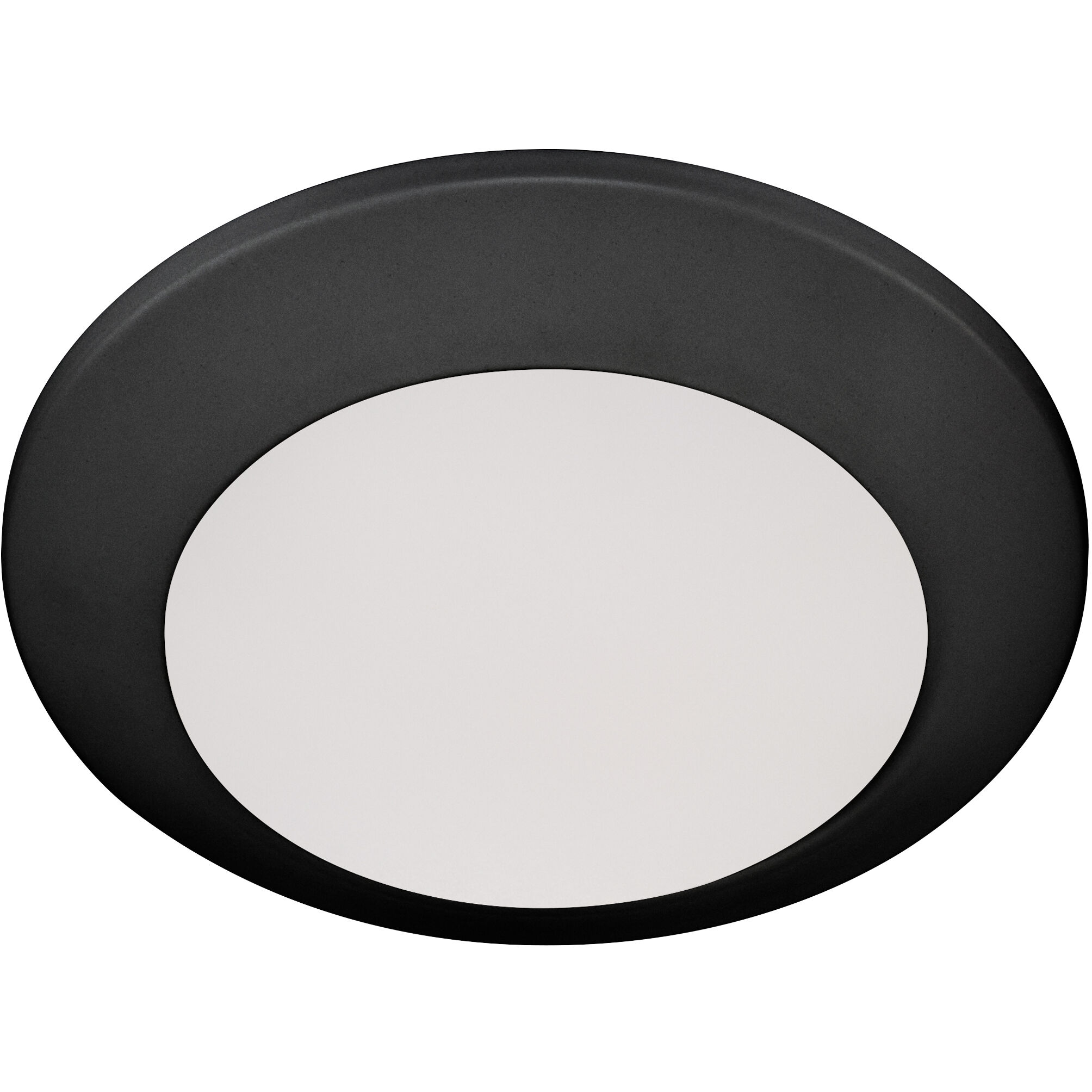 LED Disk 1 Light 5.75 inch Matte Black Indoor/Outdoor Flush Mount
