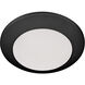 LED Disk 1 Light 5.75 inch Matte Black Indoor/Outdoor Flush Mount