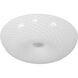 Swirled 2 Light 15.5 inch Chrome Flush Mount Ceiling Light