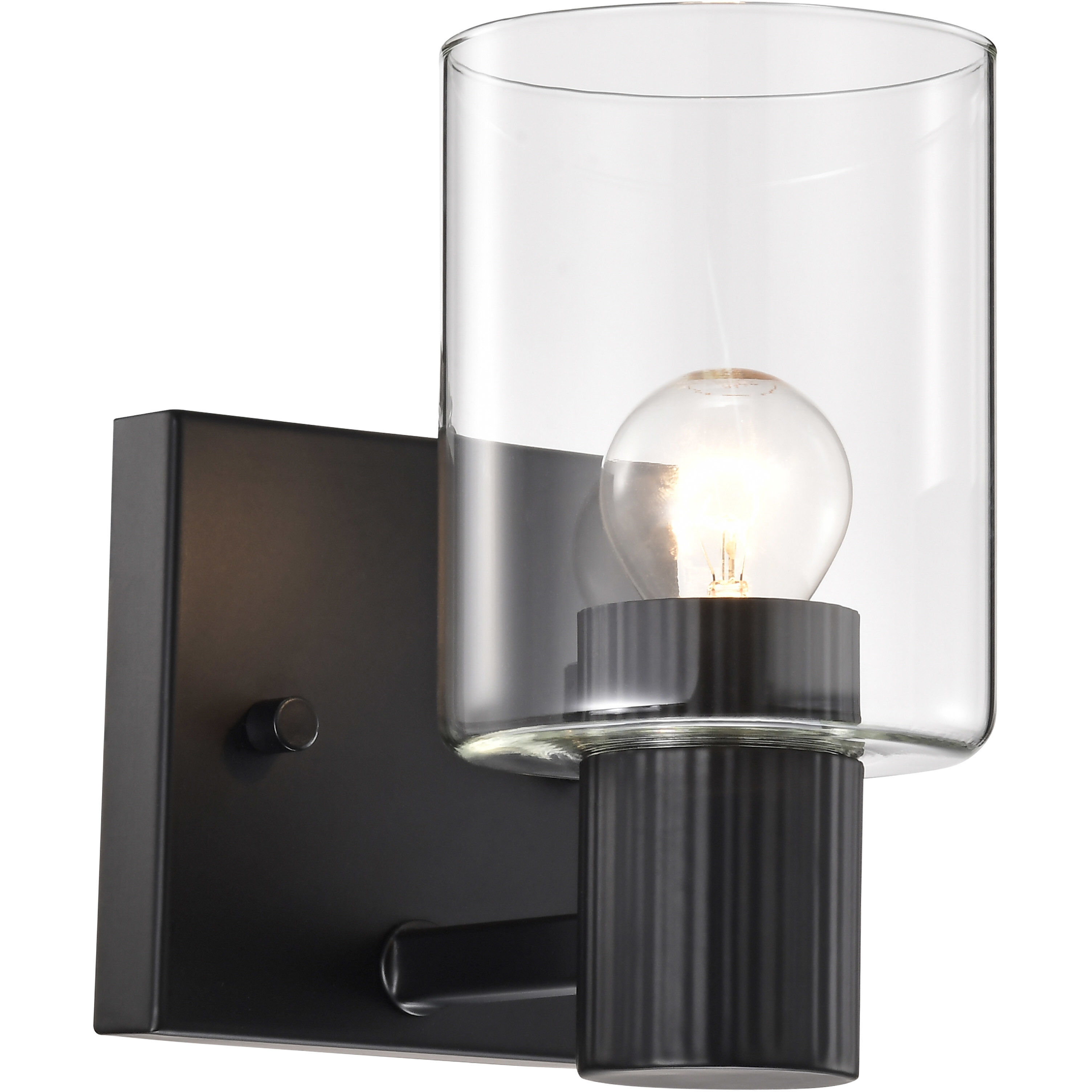 Clarksville 1 Light 4.5 inch Matte Black Vanity Light Wall Light
