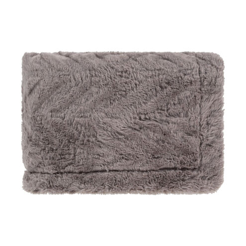 Lapin 60 X 50 inch Medium Gray Throws, Rectangle