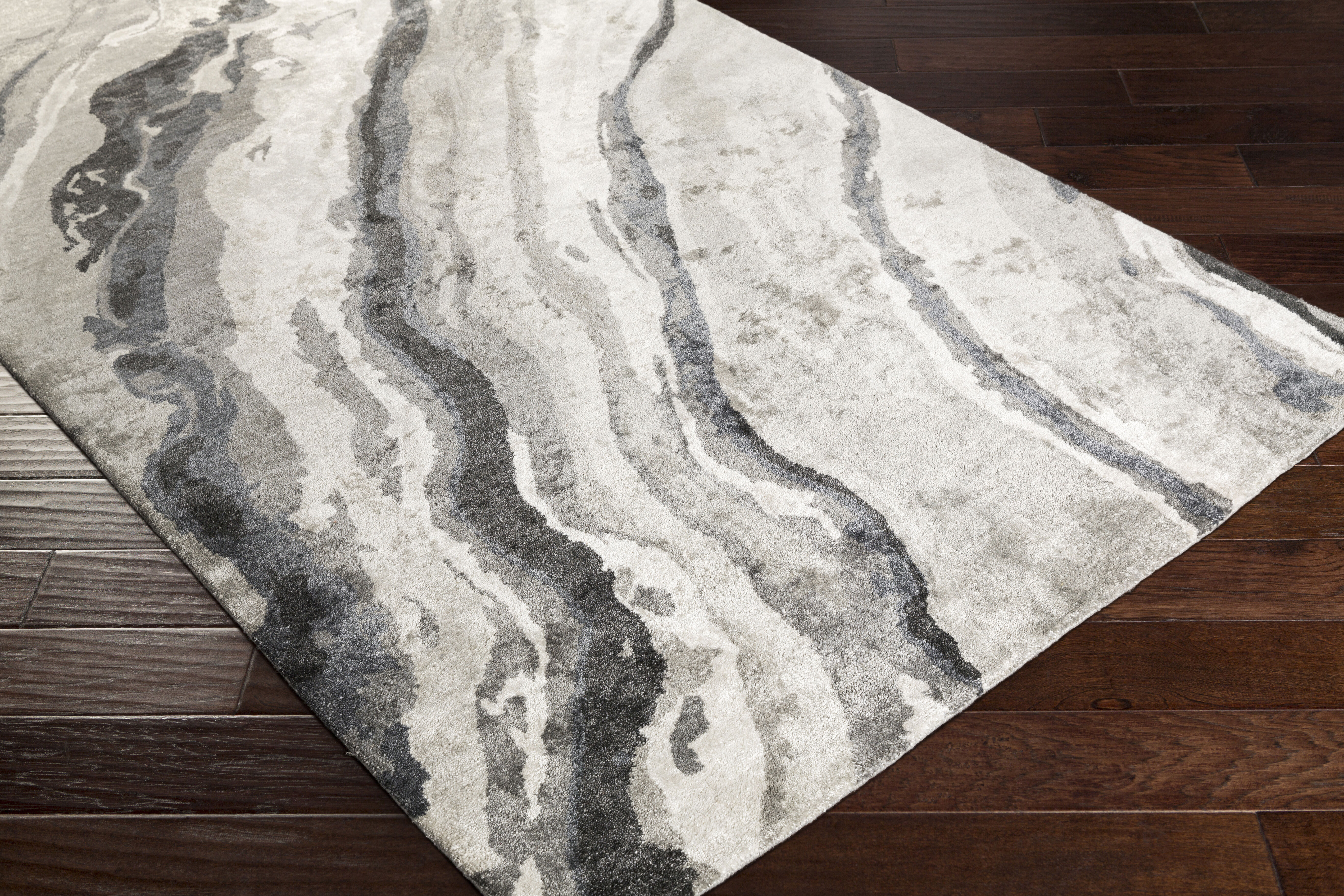 Gemini 96 X 96 inch Charcoal Rug in 8 Ft Square, Square