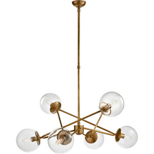 AERIN Turenne 6 Light 33.5 inch Hand-Rubbed Antique Brass Dynamic Chandelier Ceiling Light, Large