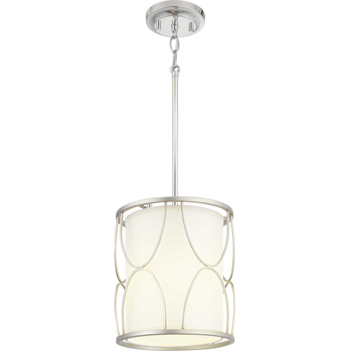 Landree 1 Light 10 inch Silver Ridge Mini-Pendant Ceiling Light