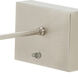 Slim-line 4 watt 24 inch Satin Nickel Picture Light Wall Light, Battery Operated