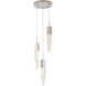 Canada 3 Light 12 inch Chrome Chandelier Ceiling Light