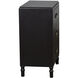 Samantha 25 X 17.75 inch Black and Antique Gold Nightstand