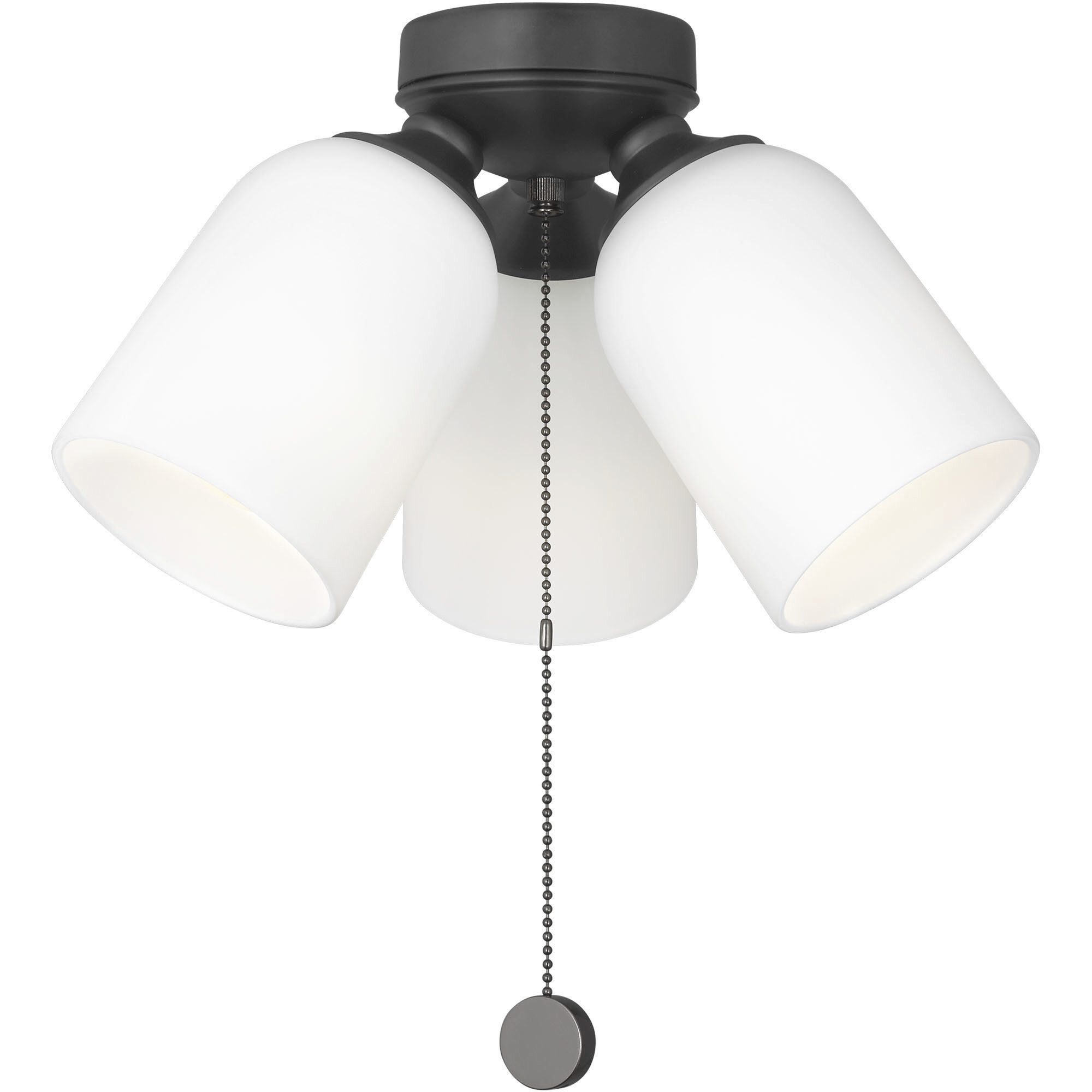 Emile LED Midnight Black Fan Light Kit