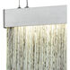 Edgmont LED 8 inch Silver with Polished Chrome and Clear Mini Pendant Ceiling Light