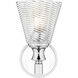 Auden 1 Light 5.75 inch Chrome Wall Sconce Wall Light