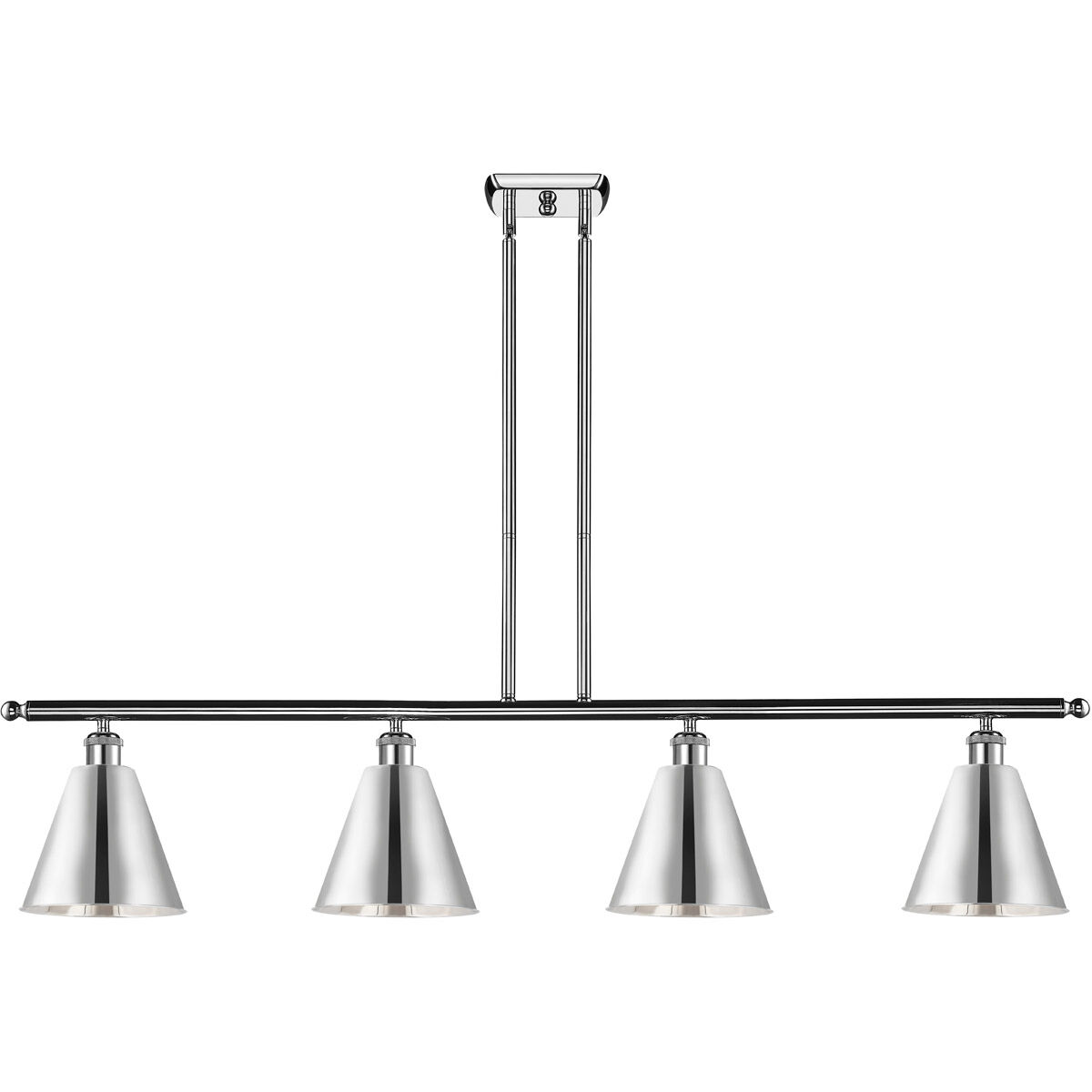 Ballston Cone 4 Light 48 inch Polished Chrome Island Light Ceiling Light