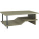 Riverview 50 X 26 inch Polished Slate with Natural and Black Coffee Table