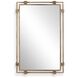 Elsher 45 X 30 inch Antique Gold Wall Mirror