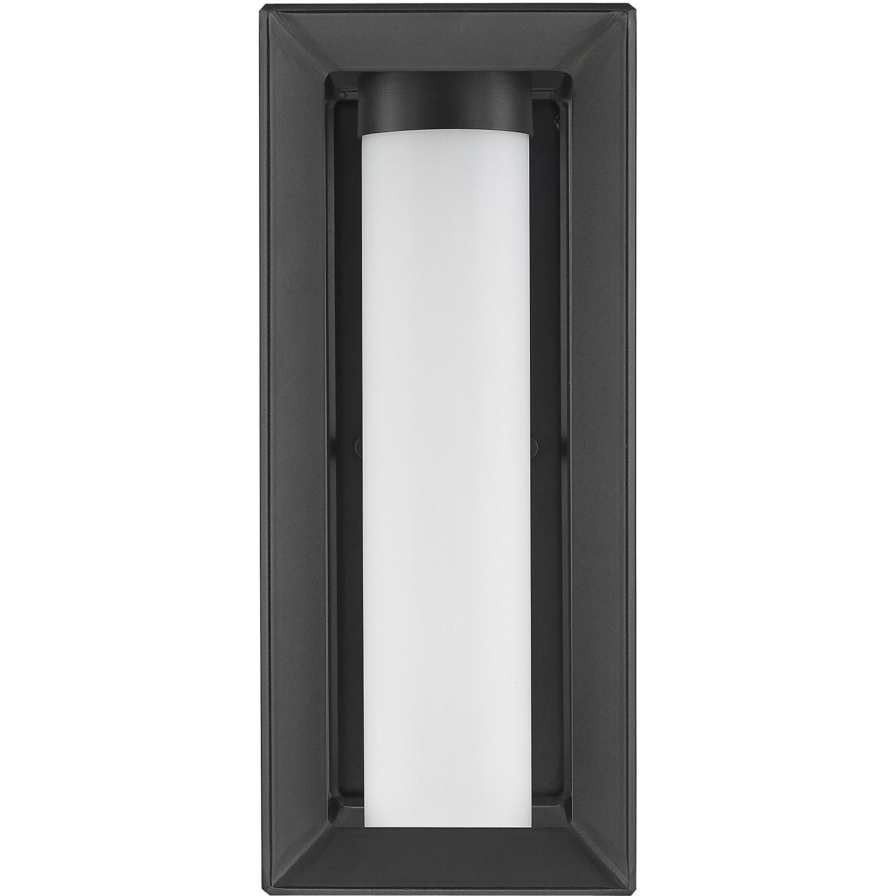 Smyth 1 Light 14 inch Natural Black Outdoor Wall in Opal Glass