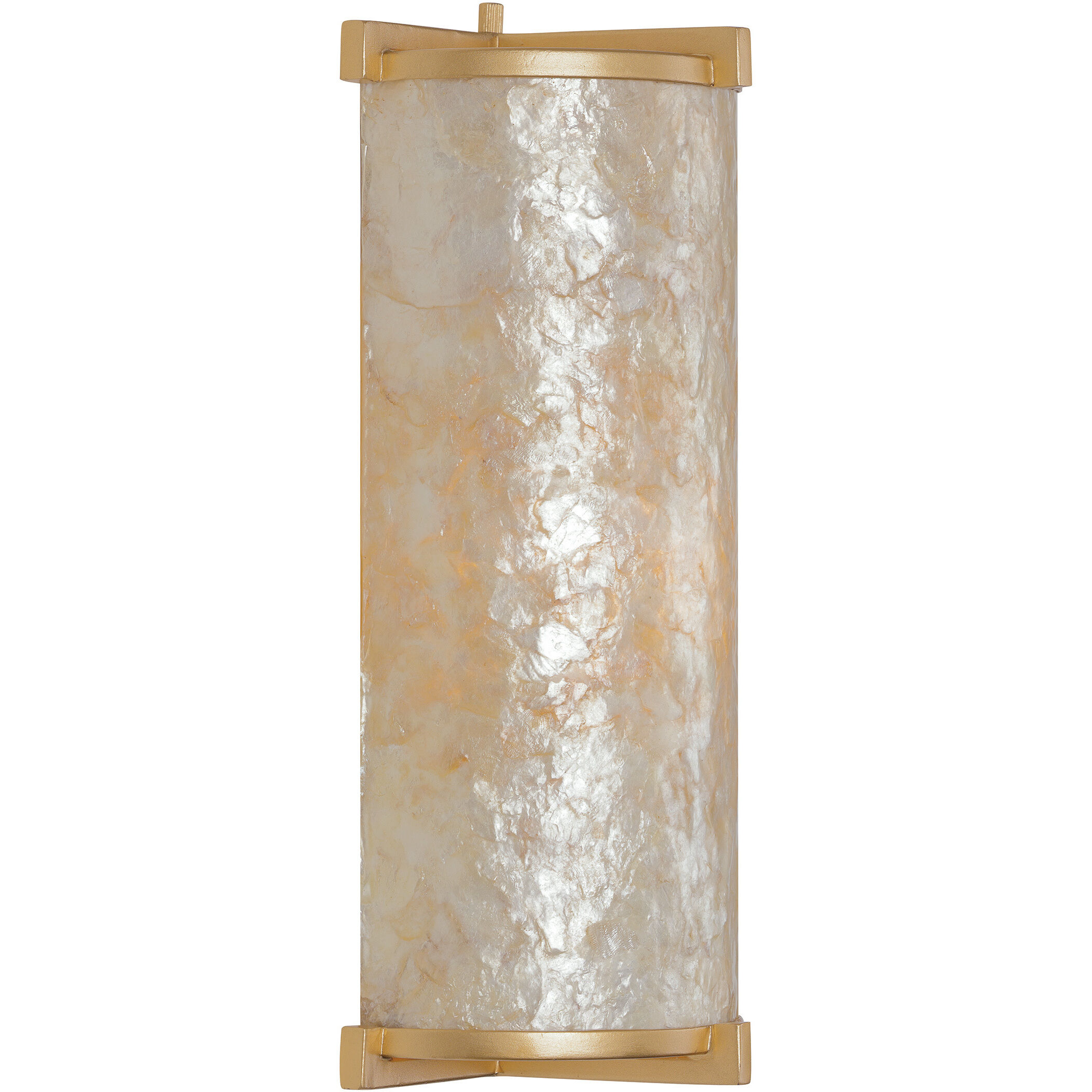 Sommers Bend 1 Light 7 inch Capiz Shell Gold Wall Sconce Wall Light