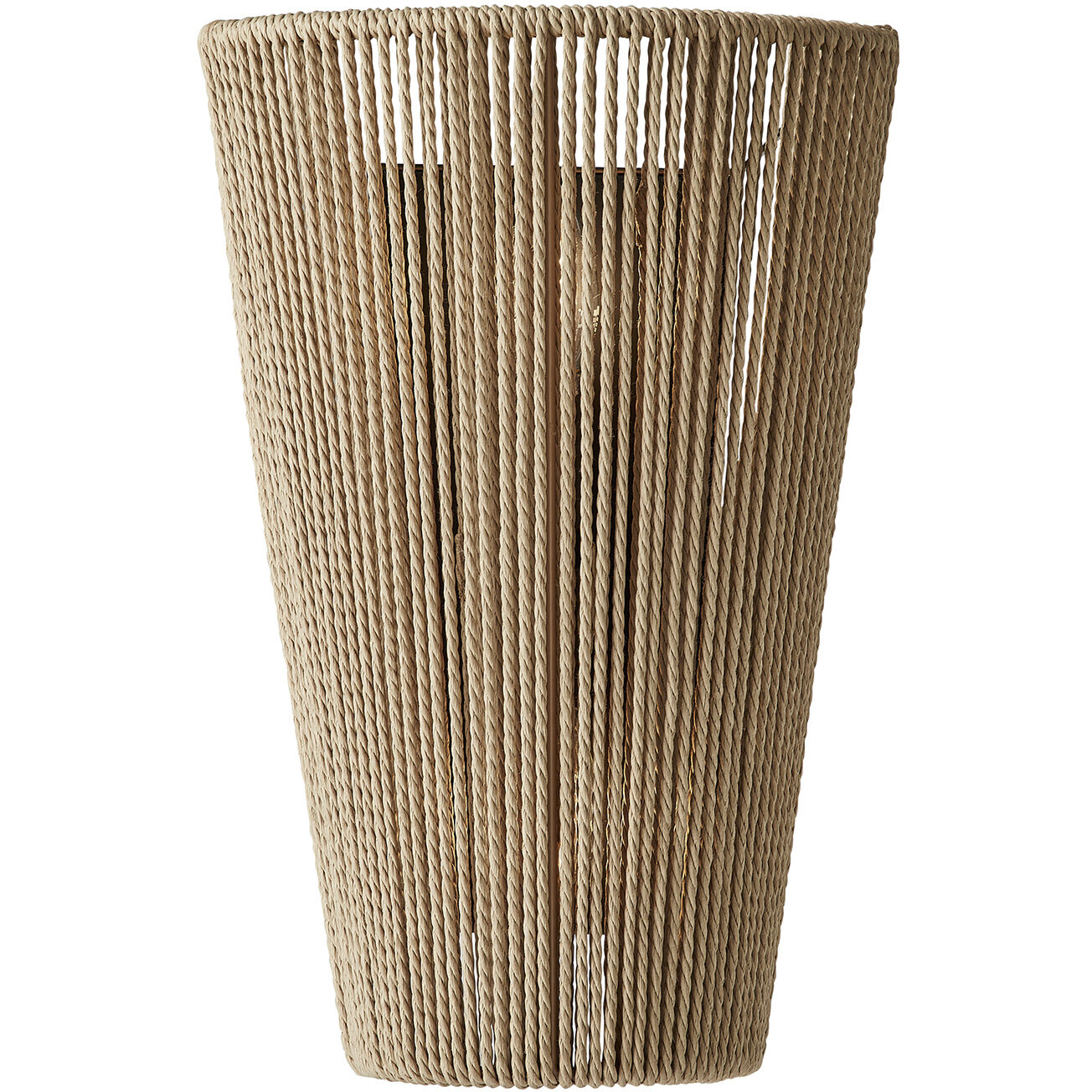 Eco Wall Sconce Wall Light in Matte Black, Natural