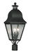 Amwell 3 Light 28 inch Black Outdoor Post Top Lantern