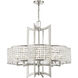 Grammercy 8 Light 30 inch Brushed Nickel Chandelier Ceiling Light